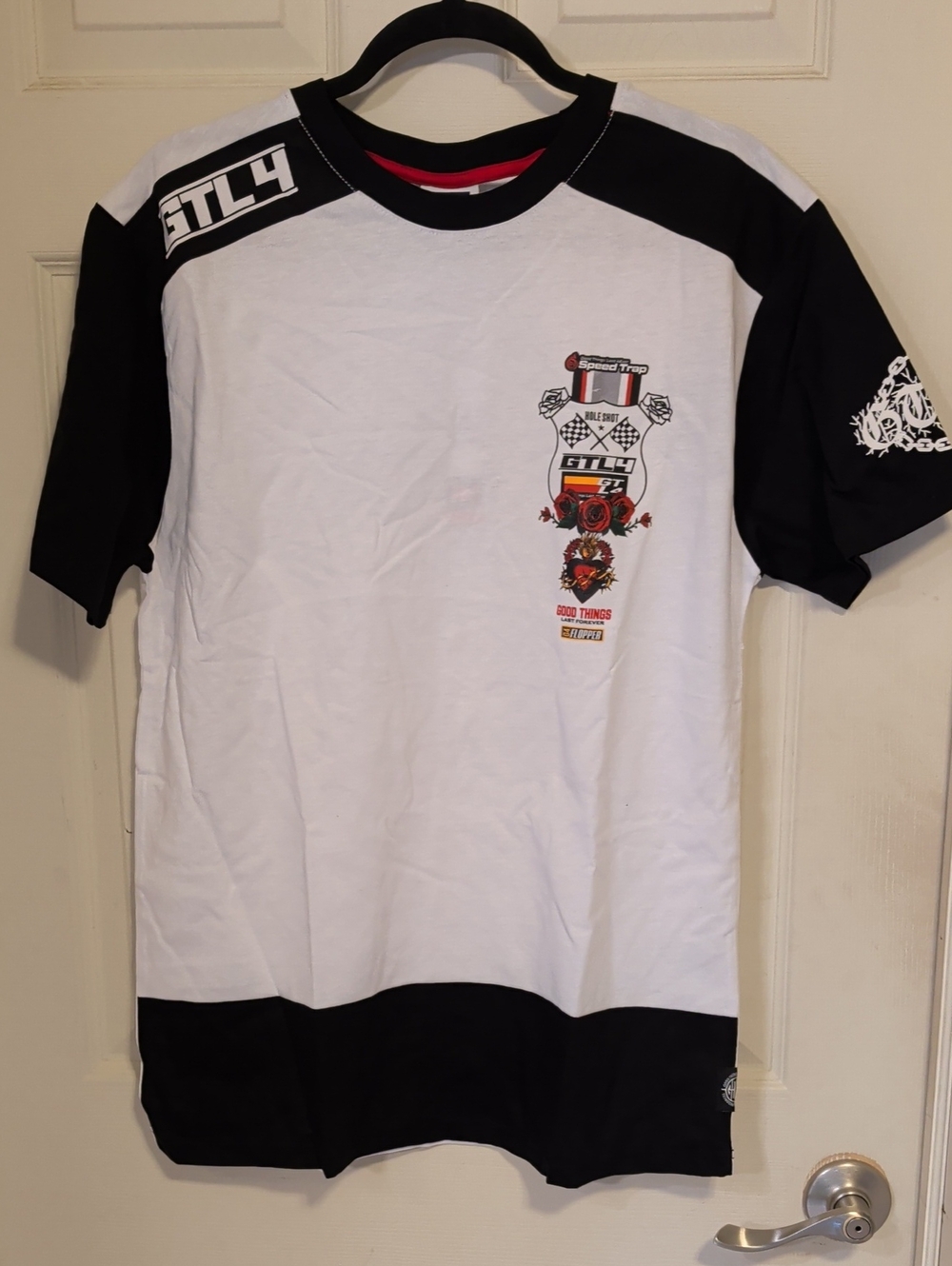 NWT GTL4 Men’s Speed Trap Graphic Streetwear Soccer Jersey Style Tee Size Large
